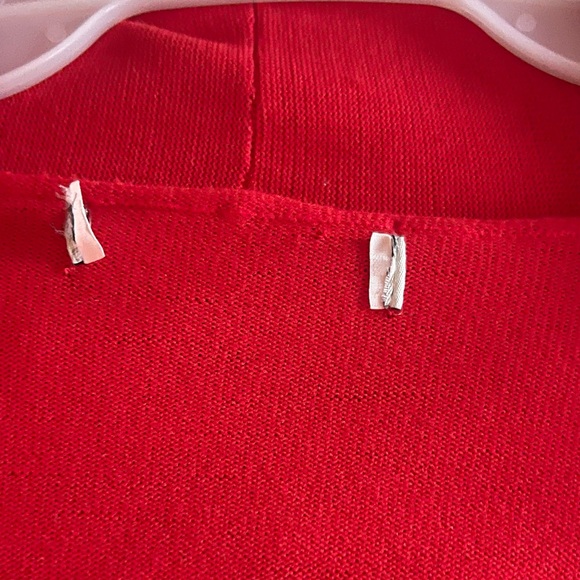 🔥🔥NEW- Long Sleeve Cardigan, Duster in Red - with long length and pockets - Picture 8 of 13